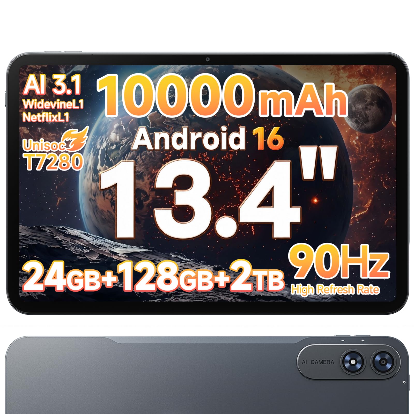 Amazon.co.jp: 13インチ タブレット Android 16搭載 大型 タブレット